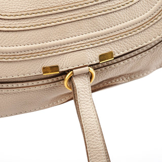 Chloe Beige Leather Marcie 2-Way Bag