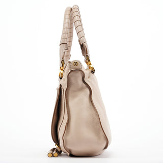 Chloe Beige Leather Marcie 2-Way Bag