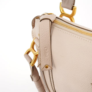 Chloe Beige Leather Marcie 2-Way Bag