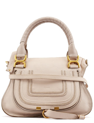 Chloe Beige Leather Marcie 2-Way Bag