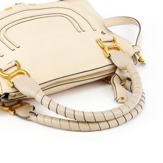 Chloe Beige Leather Marcie 2-Way Bag