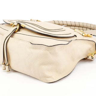 Chloe Beige Leather Marcie 2-Way Bag