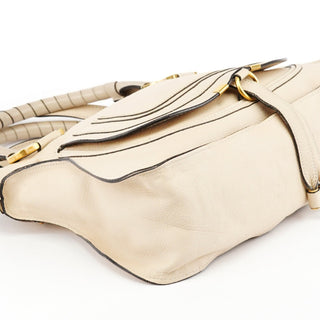 Chloe Beige Leather Marcie 2-Way Bag