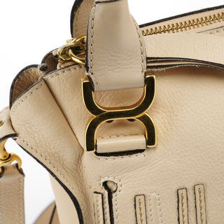 Chloe Beige Leather Marcie 2-Way Bag