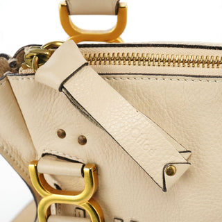 Chloe Beige Leather Marcie 2-Way Bag