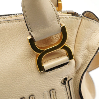 Chloe Beige Leather Marcie 2-Way Bag