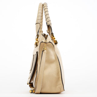 Chloe Beige Leather Marcie 2-Way Bag