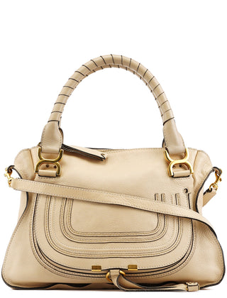 Chloe Beige Leather Marcie 2-Way Bag