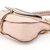 Chloé Bolso Marcie de piel beige