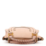 Chloé Bolso Marcie de piel beige