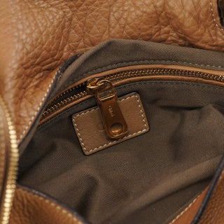 Chloe Beige Leather Marcie Crossbody Bag