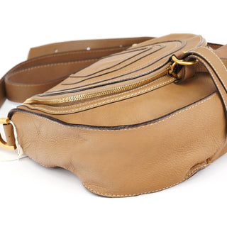Chloe Beige Leather Marcie Crossbody Bag