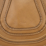 Chloe Beige Leather Marcie Crossbody Bag