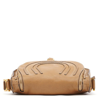 Chloe Beige Leather Marcie Crossbody Bag