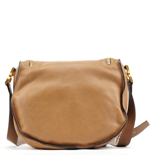 Chloe Beige Leather Marcie Crossbody Bag