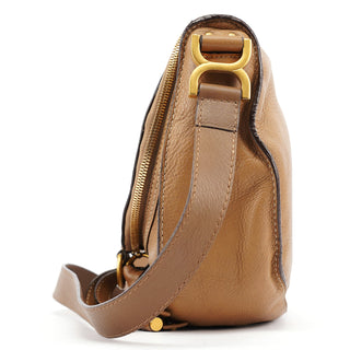 Chloe Beige Leather Marcie Crossbody Bag