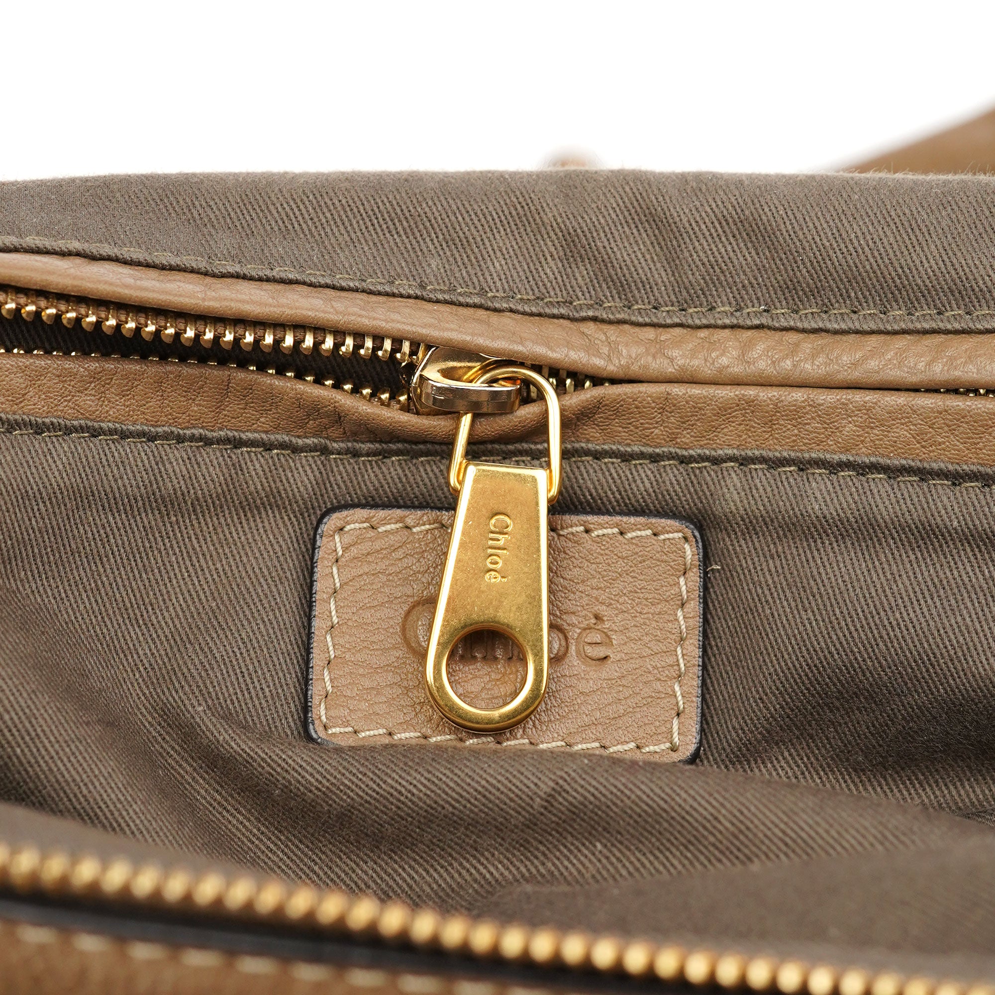 Chloé Beige Leather Marcie Handbag