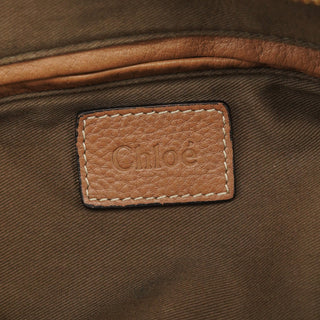 Chloe Beige Leather Marcie Shoulder Bag