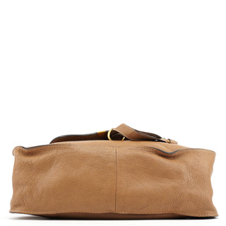 Chloe Beige Leather Marcie Shoulder Bag