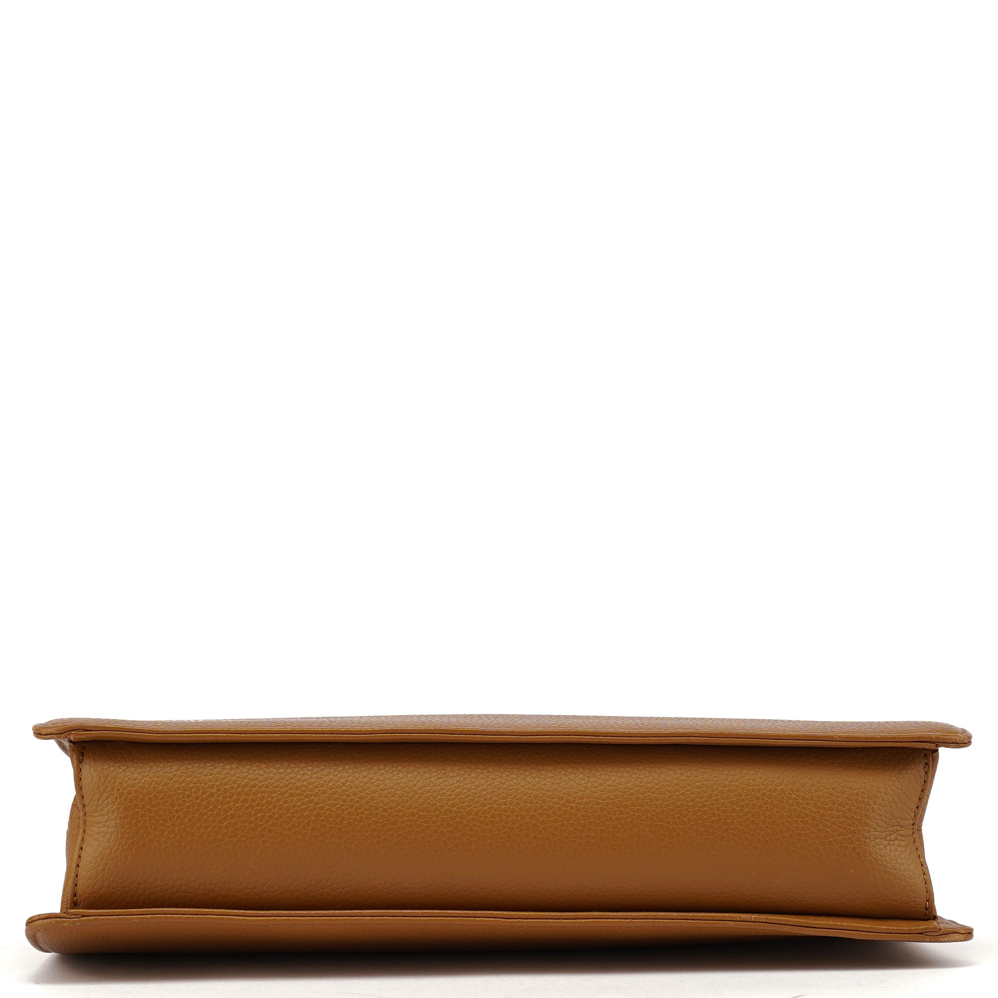 Chloé Schultertasche mit Metallhenkel aus Leder in Beige