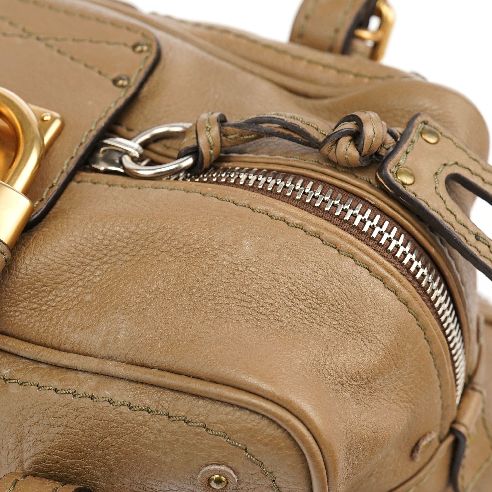 Chloé Beige Leather Paddington Shoulder Bag