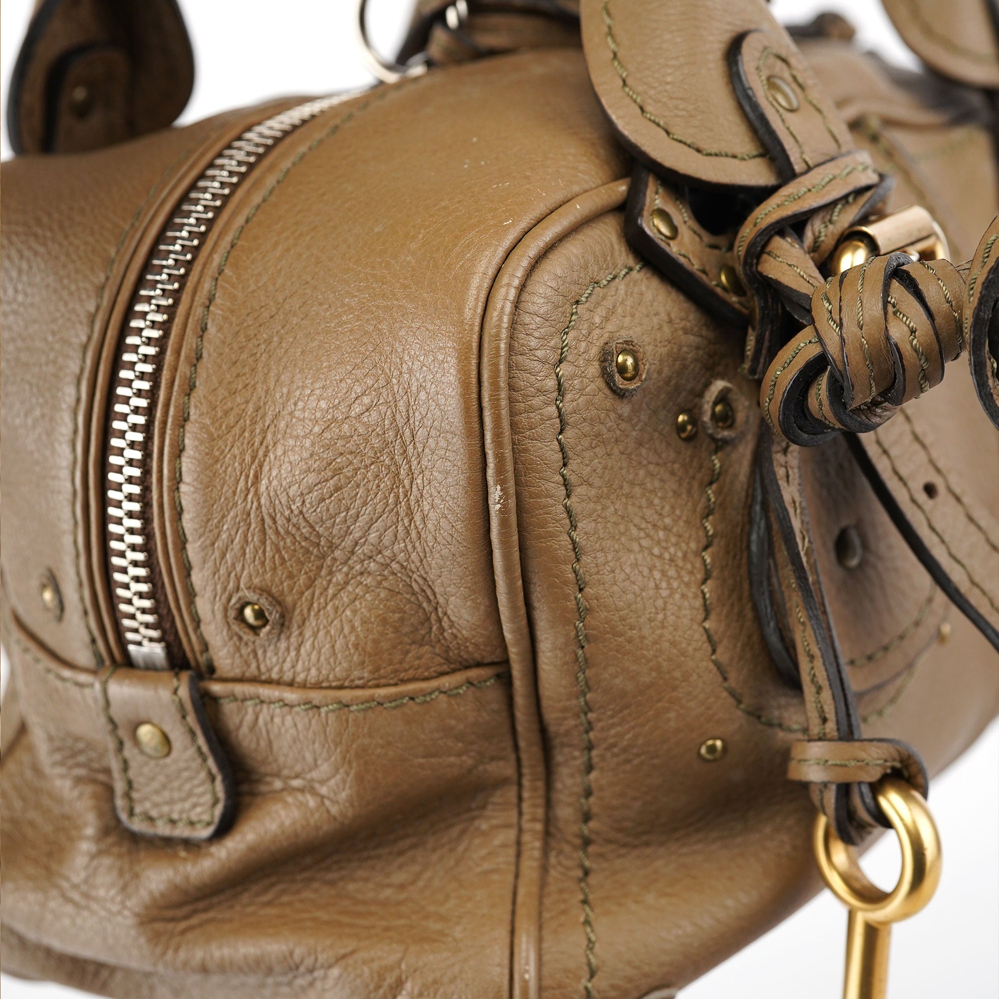 Chloé Beige Leather Paddington Shoulder Bag