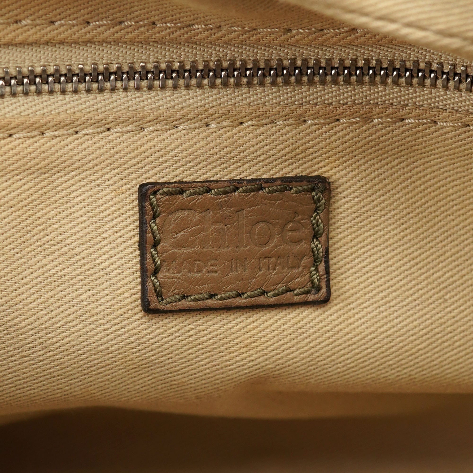 Chloé Beige Leather Paddington Shoulder Bag