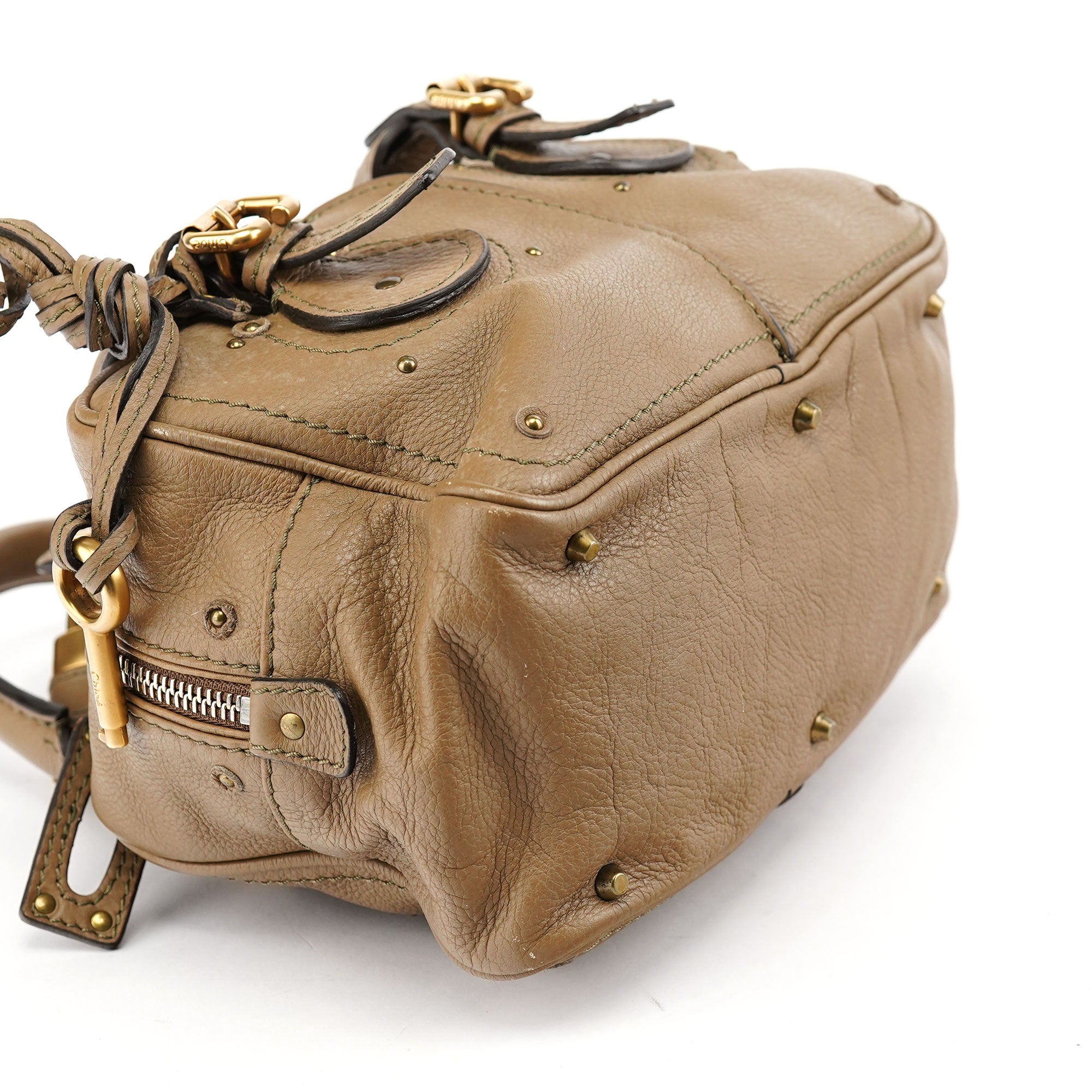 Chloé Beige Leather Paddington Shoulder Bag