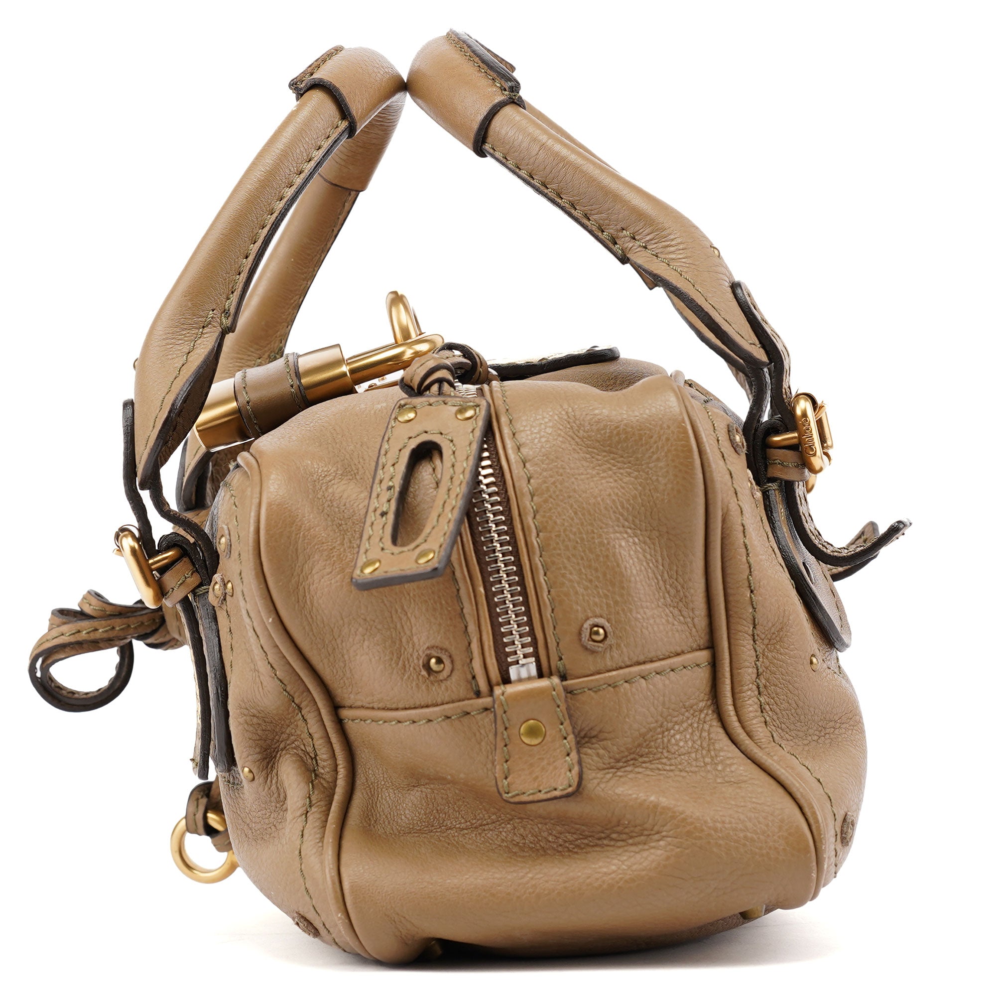 Chloé Beige Leather Paddington Shoulder Bag