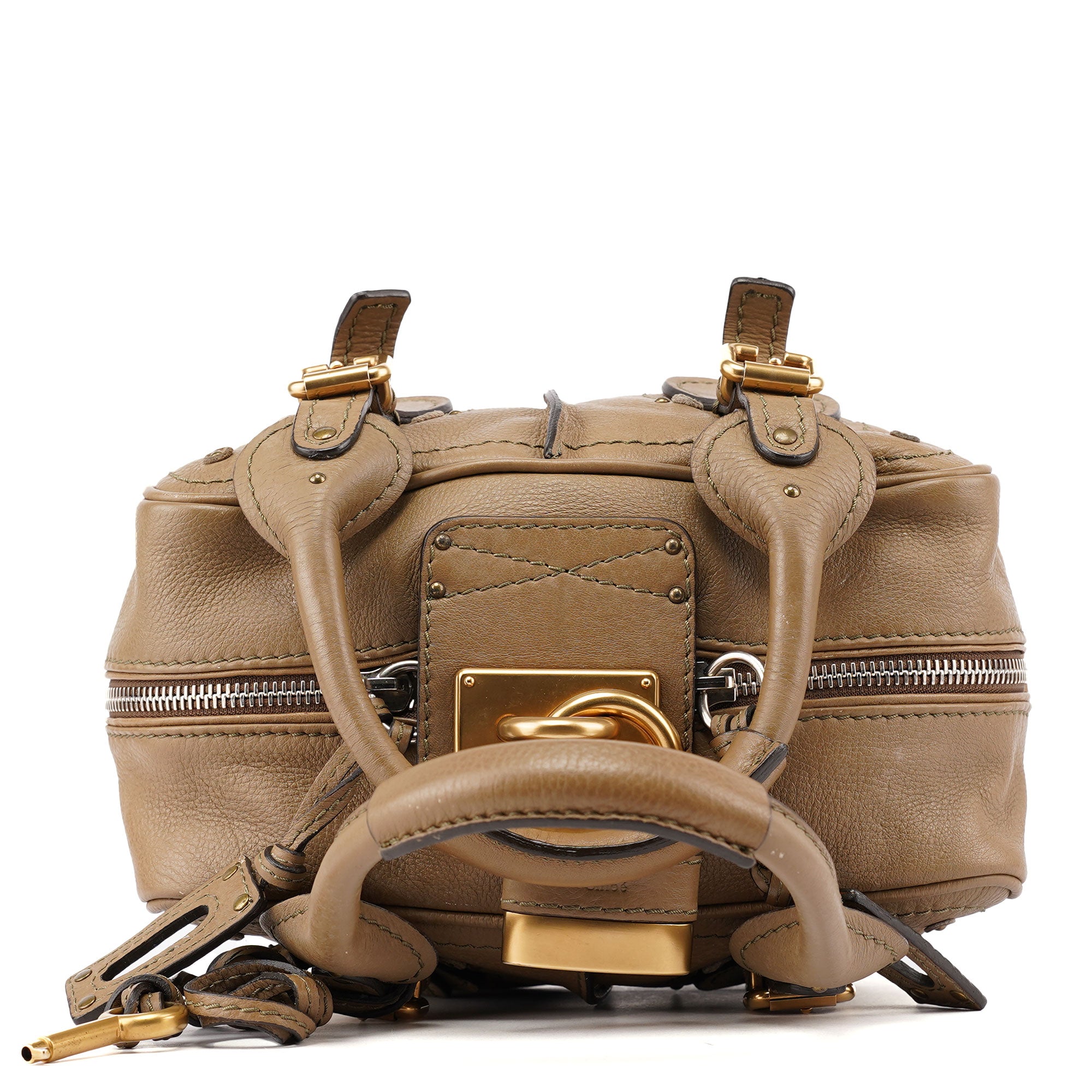 Chloé Beige Leather Paddington Shoulder Bag