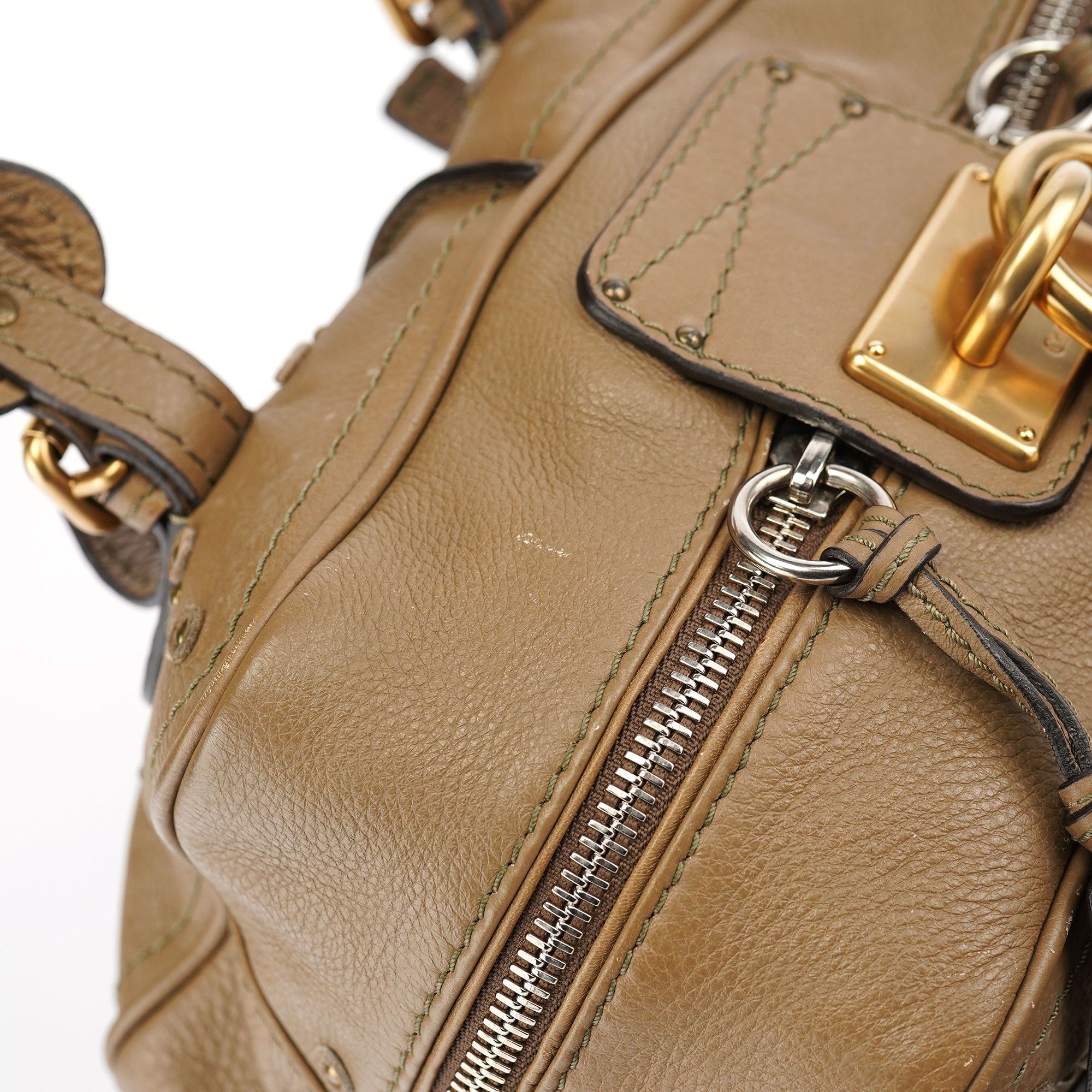 Chloé Beige Leather Paddington Shoulder Bag