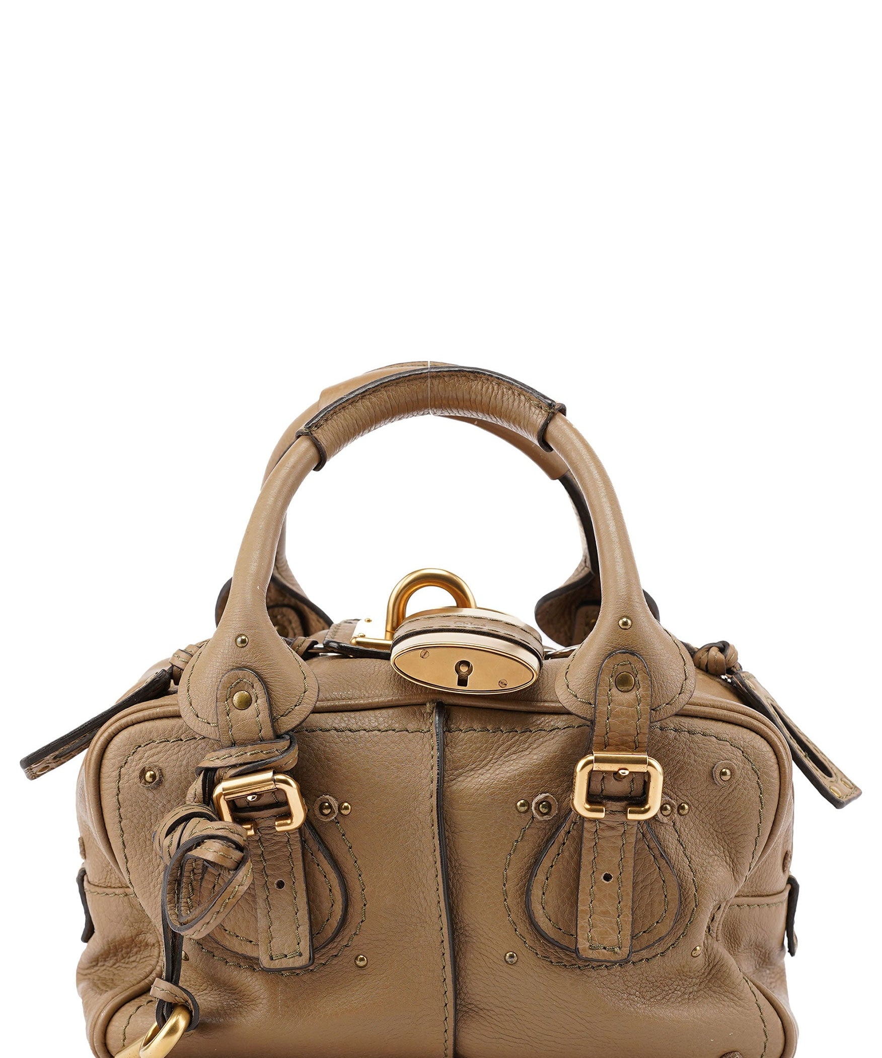 Chloé Beige Leather Paddington Shoulder Bag