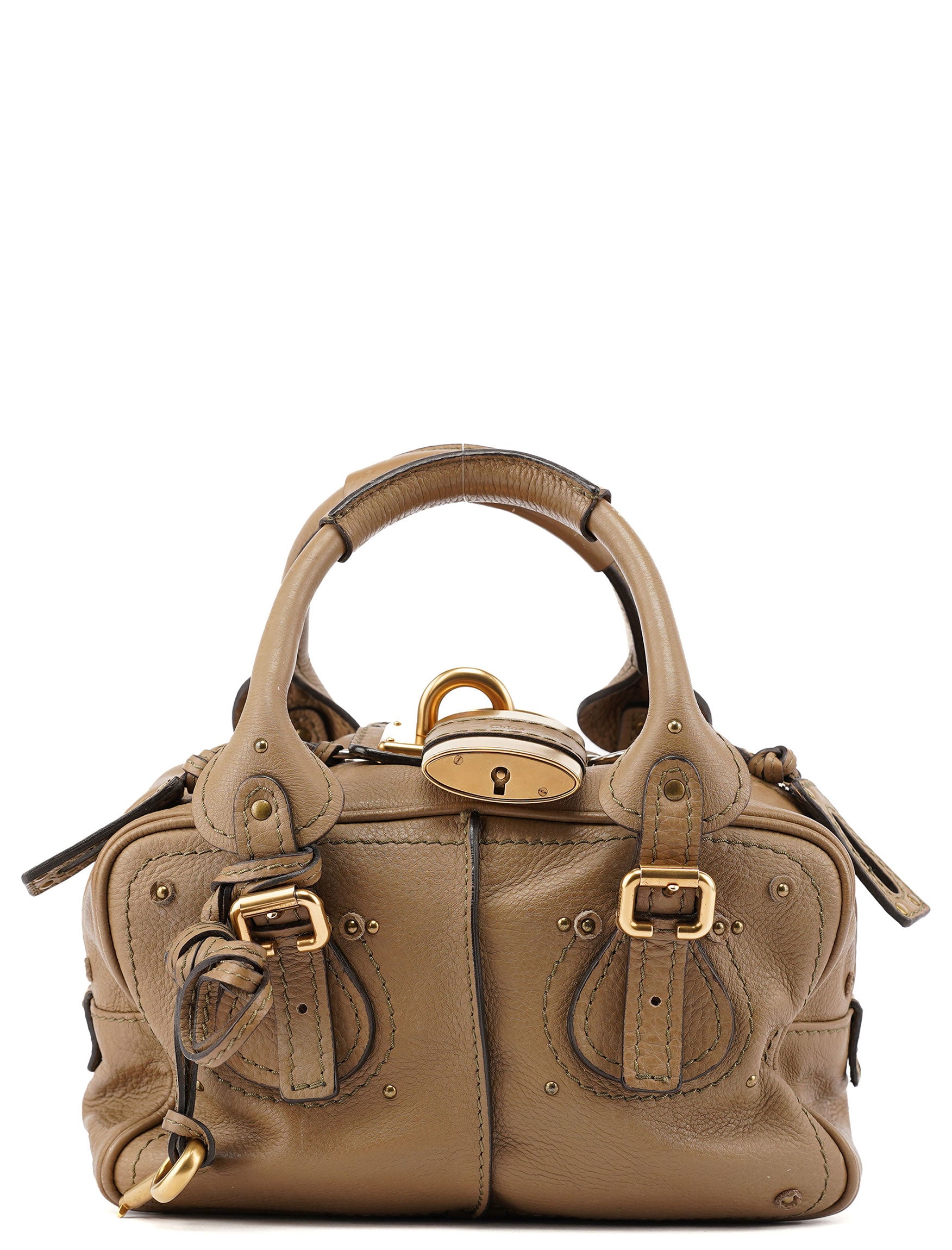 Chloé Beige Leather Paddington Shoulder Bag