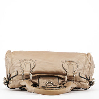 Chloe Beige Leather Paddington Shoulder Bag