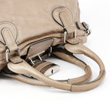 Chloe Beige Leather Paddington Shoulder Bag