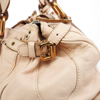 Chloe Beige Leather Paddington Top Handle Bag