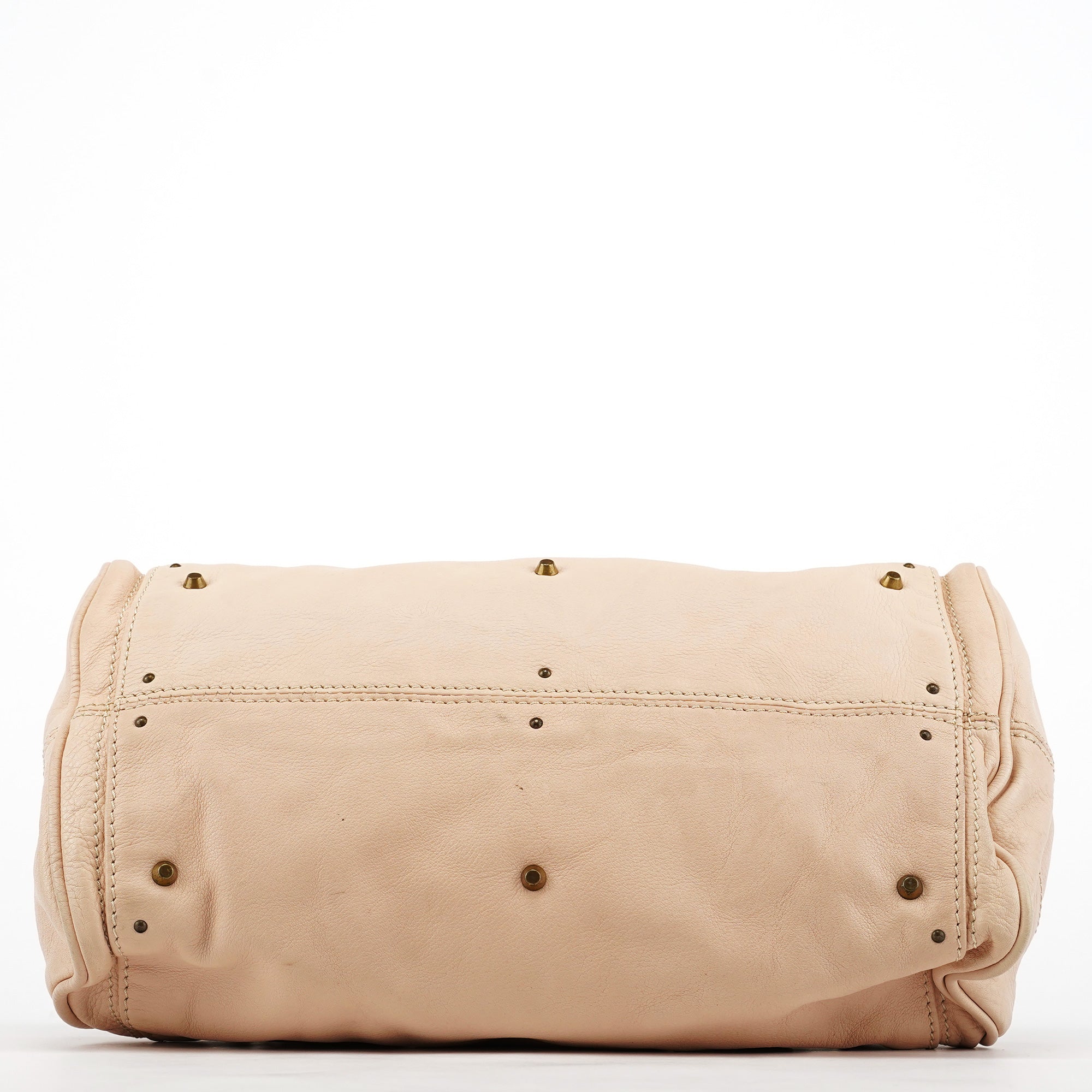 Chloé Sac à poignée Paddington en cuir beige