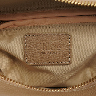 Chloe Beige Leather Paraty 2-Way Bag
