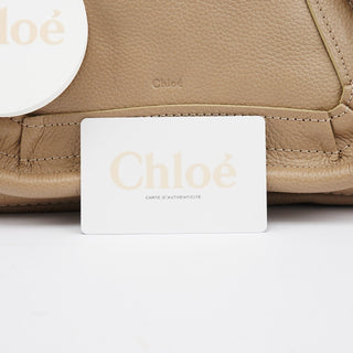 Chloe Beige Leather Paraty 2-Way Bag