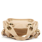 Chloé Sac deux portés Paraty en cuir beige