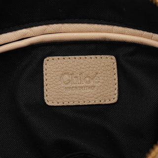 Chloe Beige Leather Paraty 2-Way Bag