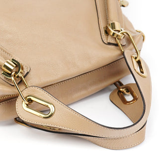 Chloe Beige Leather Paraty 2-Way Bag