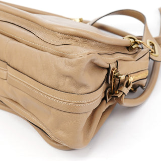 Chloe Beige Leather Paraty 2-Way Bag