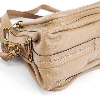 Chloe Beige Leather Paraty 2-Way Bag