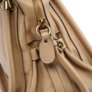 Chloe Beige Leather Paraty 2-Way Bag