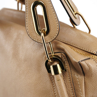 Chloe Beige Leather Paraty 2-Way Bag