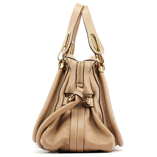 Chloe Beige Leather Paraty 2-Way Bag