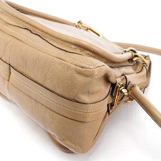 Chloe Beige Leather Paraty 2-Way Bag