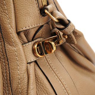Chloe Beige Leather Paraty 2-Way Bag