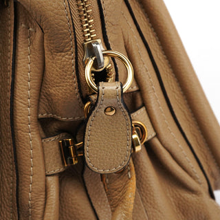 Chloe Beige Leather Paraty 2-Way Bag